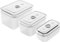 ZWILLING Fresh & Save - Set di contenitori sottovuoto, S, M, L, 3 pezzi, plastica, colore bianco