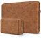 DOMISO 15.6 inch Water-Resistant Laptop Sleeve Carrying Case with Accessory Bag for Lenovo Yoga 720 IdeaPad S510 320 ThinkPad T570 E575/Dell XPS 15/HP Envy Pavilion/15.6 Notebooks,Brown