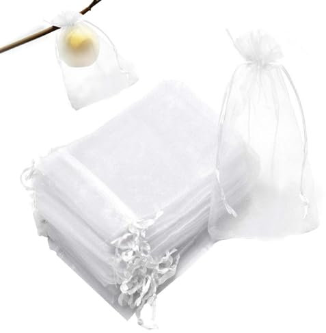 Lambo Sacchetti a rete per frutta | sacchetti per piante da giardino con coulisse | 100 pezzi sacchetti per frutta a rete con coulisse, sacchetti per frutta per frutta