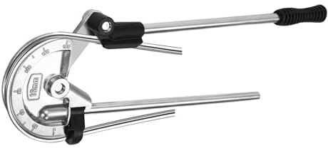 Rohrbiegegerät mit Skalen, Bremsleitung Bördelgerät Tragbare 0-180 Grad, 16mm Rohrbieger für Kupferrohren Aluminiumrohren Dünnwandigen Edelstahlrohren