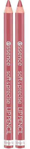 essence cosmetics soft & precise LIP PENCIL 204 My Way (Packung mit 2)