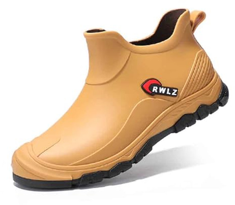 Stivali di Gomma Uomo Impermeabili Antiscivolo Alti e Bassi Stivaletti Platform Eleganti Casual per Pioggia Lavoro Giardinaggio Scarpe Antipioggia Lavabili Autunnali Invernali per Pesca Caccia
