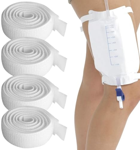 4 Stücke Beinbeutel Halterung,Katheterhalter Stabilisierung Gerät | Urinbeutel Halter Katheter,Gurte Katheter Halterung,Beinbeutel Gurte Urinbeutel,Für Katheter Urinbeutel Schlauch
