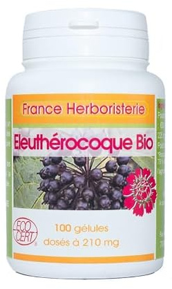 GELULES ELEUTHEROCOQUE racine (Ginseng Sibérie) - dosées à 210mg.