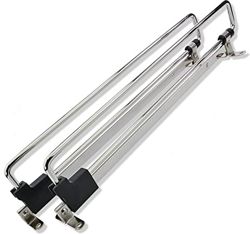 Mprofi MT® 2 Pièces | Porte Cintre Coulissant 300mm | Porte Manteaux Télescopique | Vêtements Extractible | Tringle Coulissante Penderie pour Armoire ou Dressing | Tige de Placard Extensible