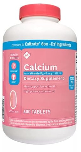 Member's Mark Calcium 600mg with vitamin D-3 600Tablets