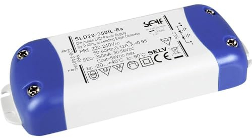 Self Electronics SLD40-800IL-ES - Driver LED a corrente costante, 40 W, 800 mA. 25-50 V/DC, dimmerabile, montaggio