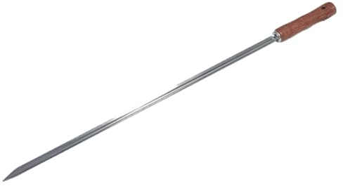 MOESTA-BBQ 10212 - Spiedino per churrasco, in acciaio inox con manico in legno, 85 cm x 10 mm, griglia a sfera Mangal
