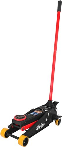 Vigor Hydraulik-Rangier-Wagenheber (Belastbarkeit: bis zu 3 t, Gewicht: 31 kg) V6029, Schwarz-Rot, bis 3 Tonnen