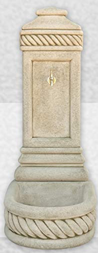 AnaParra Fontaine Murale Modèle Levante 110x45x60cm. pour jardin en béton allégé. Vert