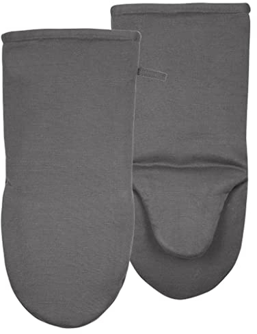 Södahl Soft Ofenhandschuh, Backofen Handschuh, Hochwertiger Kochhandschuh für Jede Küche, Hitzebeständig, aus 100% Baumwolle, 16 x 35 cm, 1 Stück, Grau