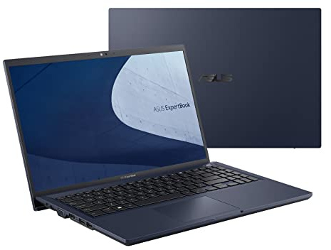 ASUS ExpertBook B1 Business Laptop, 15,6 FHD, Intel Core i5-1135G7, SSD da 256 GB, 16 GB di RAM, resistente di grado militare, cancellazione del rumore AI, protezione privacy webcam, Win 10 Pro, Star