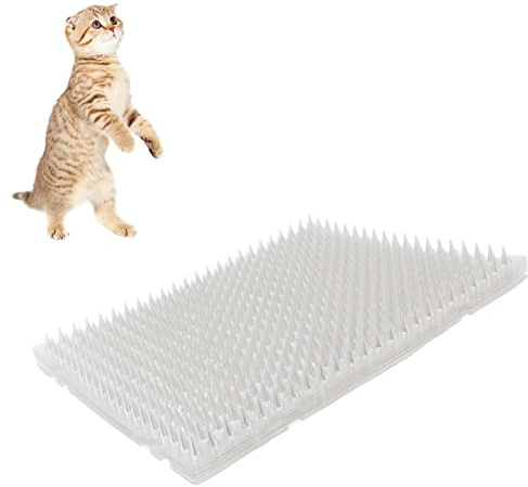 Zerodis 8Pcs Cat Repellent Scat Cat Repellent Mat Pet Mat PVC Recyclable Deterrent Scat Mat for Cats Dogs Indoor Outdoor Cat Repellent Outdoor Scat