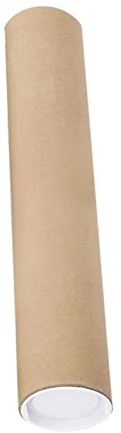 Amagogo Posterröhren für Den Versand, Schutzröhre, Poströhre, Kartonverpackung, Lange Pappe für Blaupausen, Kunstgemälde, Dokumentenversand, 60CM