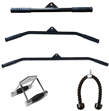 FREAZE Barre De Pull-Down pour Intérieur Gym, DIY Barre Fixe Poignée De Rameur, Fitness Barre De Tirage pour Exercices De Force Lot De 5