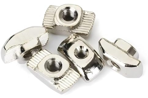 SYDARSYN Nutensteine Nut Hammermutter Kohlenstoffstahl T Muttern für Aluminiumprofil (40 Serie) M3, 20 Stück