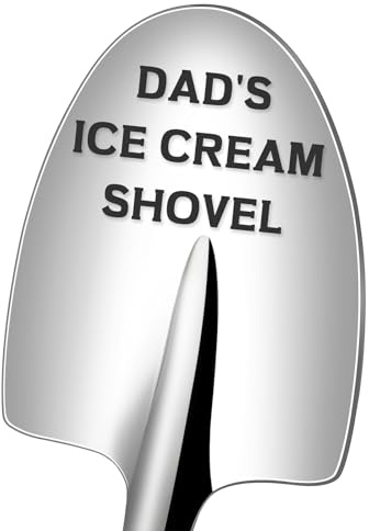 Dad Birthday Gift, Funny Personalized Dad Gifts from Daughter Son, Dad's Ice Cream Shovel, Fathers Day Gifts for Dad