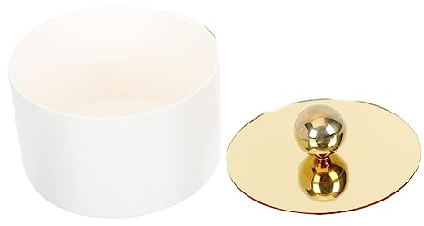Beaupretty Boîte à Bijoux Simple Couvercle en Alliage D'aluminium