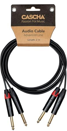 CASCHA Advanced Line - Cable de audio (2 m) a jack (2 m), 2 m