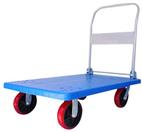 TETEOLALA Karren, Plattformwagen, Lager, Garten, Garage, Werkstatt, zusammenklappbar, Schwerer Flachbett-Transportwagen/C