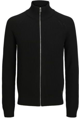 Jack & Jones Jjpannel Aw25 Cardigan en Tricot zippé pour Homme, Noir, M