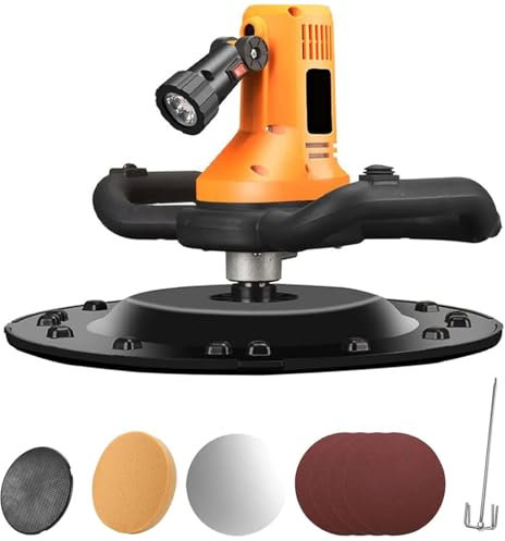 YSXXIAN Machine de lissage de Mur électrique, polisseuse sans Fil, truelle à béton avec Tige de mélange et 6 Vitesses, Machine de plâtrage de Mur de Surface en Ciment