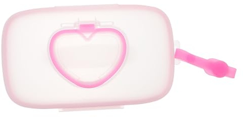 KOCKSHION Feuchttücherbox für Babys Tragbare Feuchttuchspender Kasten aus Pp Rosa Geeignet für Babyfeuchttücher für Kinderbetten und Wickeltaschen Unterwegs