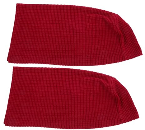 Didiseaon 2piezas Funda Elástica para Reposabrazos De Sofá Protector De Toalla para Reposabrazos Paño De Limpieza Hogar Oficina Color Clarete Material De Toalla