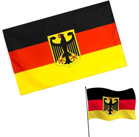 WUSJCOF Bandera con dos ojales metálicos para fijar e izar (90 x 150 cm)