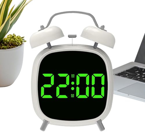 Sveglia digitale ad alto volume con luce a LED e macchina del suono integrata, design compatto e portatile | Sveglia versatile per camere da letto, cucina, camera dei bambini, bagno, aula, vita