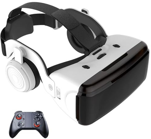 VR Brille, 3D Virtual Reality Headset Mit HD-Anti-Blaulicht-Linsen, VR Glasses Augenschutz Brille PC Unterhaltung, für iPhone Samsung Android 4,7–7,2 Zoll(C)