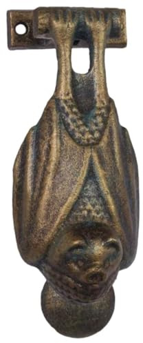 vianmo Wandglocke Türglocke Türklopfer Gusseisen Fledermaus