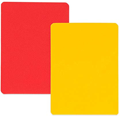 Champion Sports Referee Cards (Includes 1 red and 1 yellow referee card)