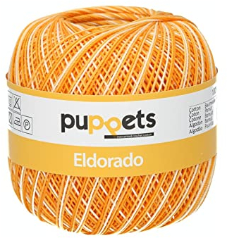 Puppets Eldorado Stärke 10 4578010-00018 multicolor Häkelgarn, 100% Baumwolle