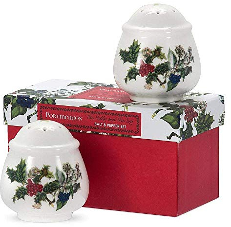 Portmeirion The Holly & Ivy Salt and Pepper Set, Multi-Colour, 2-Piece