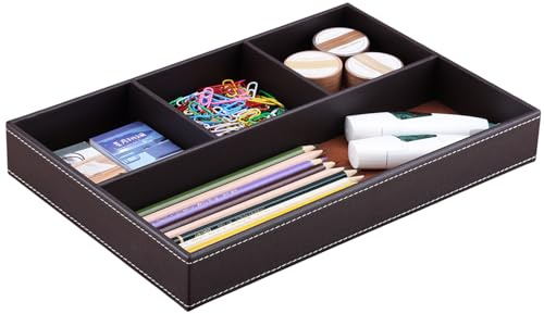 KINGFOM™ Leder Stiftablagen (Braun)