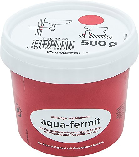 Cornat Aqua-fermed tätning och muffins, särskilt lämplig för att fästa tvätt-/toaletthandfat i anslutningsområdet till kanaliseringen, 500 g, 1 st, T381296