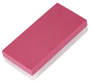 Temperamatite Whetstone Knife pietra per affilare, 3000 & 10000 fronte-retro water-stone cucina cote Whetstone affilacoltelli, rubino agata bianca Wet Stone