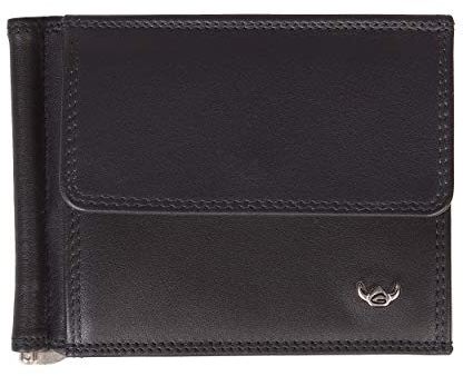 Golden Head Polo RFID Protect Money Clip Billfold Wallet Black