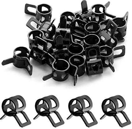 MroMax Federklemmen 6 mm Schlauchschellen Federband Typ Schlauchleitung Wasserrohr Luftschlauch Klemmen Befestigungen, MRO191116H-0009, 8MM 30Pcs