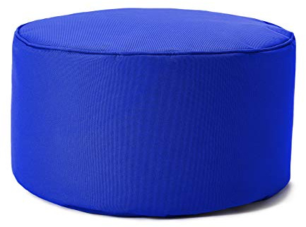 Lumaland Sitzsack Pouf (50 L) | Kompakter Sitzsack mit 3-in-1-Funktion: bequemer Hocker, praktisches Tischchen & stylischer Fußschemel für in- & Outdoor I Mit Flexibler EPS-Füllung | Ø 25 x 45 cm