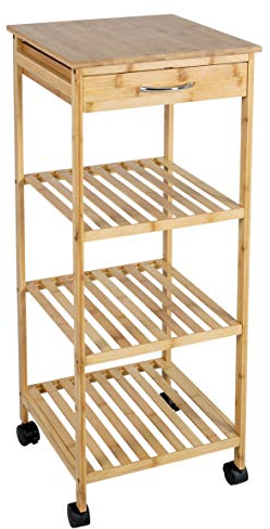 axentia Küchenwagen, ca. 37 x 89,5 x 37 cm, Holz