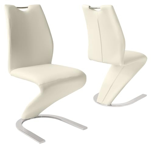 JIEXI Original Mermaid Esszimmerstuhl Home skandinavische Erwachsene Schreibtischstühle Freizeit Kreative Leder Kunst Bar Theken Stuhl Sitz (2 Weiße Stühle)