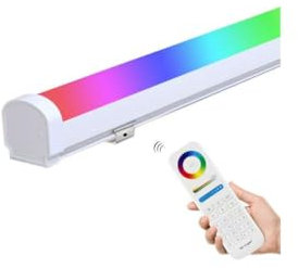 LeClubLED Réglette LED 18W 1900lm Étanche IP66 140° Pilotable 4/8 Zones - RGB+CCT 2700K-6500K LL1-18