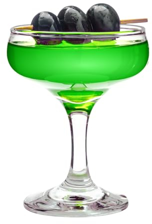 Vikko Cocktail Glasses Coupe Glass: Champagne Coupe Glasses - Manhattan Glasses For Cocktails - Classic Martini Glasses - Vintage Coupe Cocktail Glass - Sparkling Wine Saucers - 7.4 Oz - Set of Six