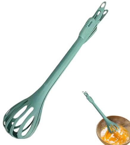 Multifunktionaler Schneebesen 2 In 1, Schneebesen Food Clip & Egg Whisk, Multifunktionaler Eierschläger, Handbuch Ei Schneebesen Nudel Spaghetti Zange Lebensmittel Clips, Zum Rühren, Mischen, Kochen