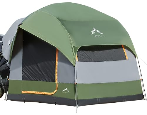 GoHimal SUV Tent Camping Tent Waterproof PU3000mm Spacious Double Layer Design for 5-8 People Includes Rain Cover and Storage Bag 8ft L x 8ft W x 8ft H