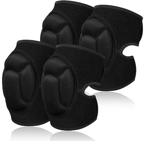 flintronic Knieschoner Arbeiten, 2 Paar Knieschoner Garten, Garten Kniekissen mit Rutschfesten und Schaumstoffpolsterung, Antikollisions Kniekissen für Gartenarbeit Fliesenleger Bodenbeläge (L)