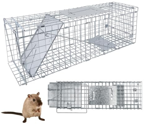 HSHa Rattenfalle und Marderfalle Live-Catch Nagetier Falle Tierfalle Lebendfalle Lebendfalle Ratte 62cm x 19cm x 22cm