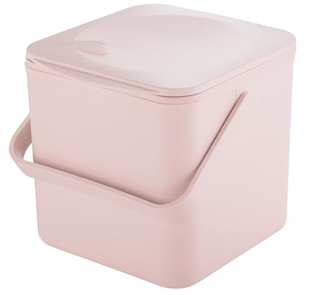 Minky 3.5L Caddy, Kitchen Food Waste Caddy, Recycle Bins for Kitchen, Multipurpose Storage Caddy, Removable Bag Retention Ring & Sturdy Handle, Choice of Colours, Made in the UK